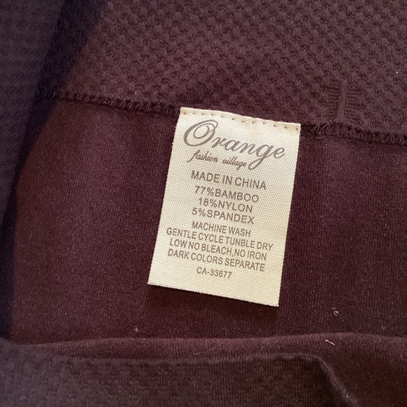 ORANGE Fashion Village bamboo leggings (#1N131) - Picture 3 of 5